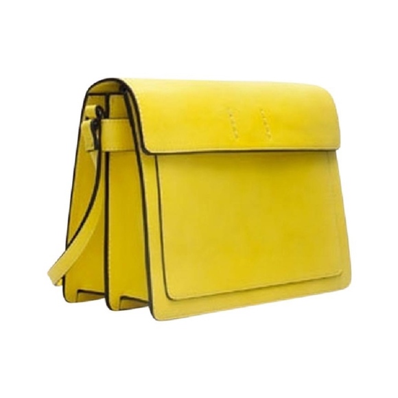 Zara Handbags - ZARA yellow crossbody messenger bag